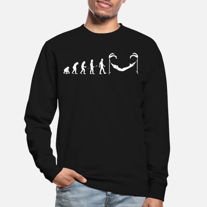 Evolution Man Hammock Gift Idea Hammocking Unisex Sweatshirt