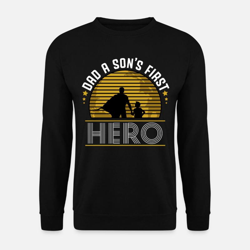 Vater und Sohn - Unisex Pullover - Schwarz