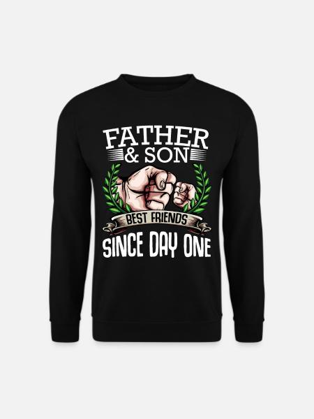 father and son - Unisex Sweatshirt - black