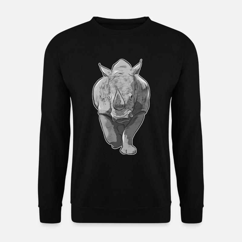 Nashorn - Unisex Pullover - Schwarz