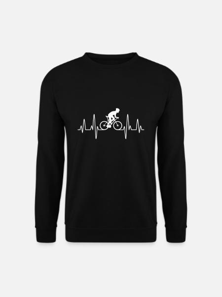 Fahrrad Herzschlag - Unisex Pullover - Schwarz