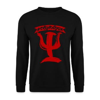 psychologue - Sweat-shirt Unisexe - noir - Devant - Alina (178cm) & Michal (187cm)