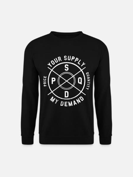 Déclaration d'économiste cool - Sweat-shirt Unisexe - noir