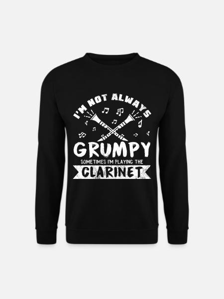 Lustiger Klarinettisten Spruch Klarinette Geschenk - Unisex Pullover - Schwarz