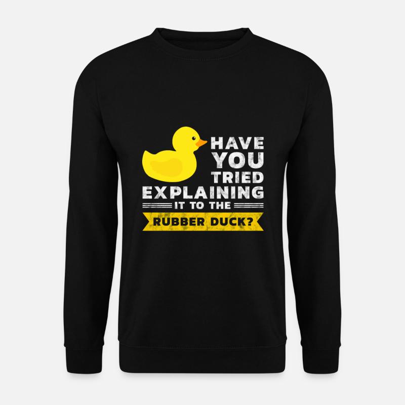 Programmer rubber duck debug - Unisex Sweatshirt - black