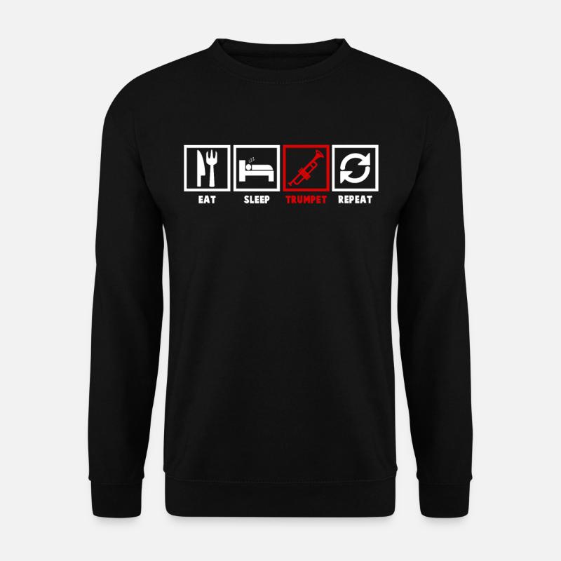 Trompeten - Unisex Pullover - Schwarz