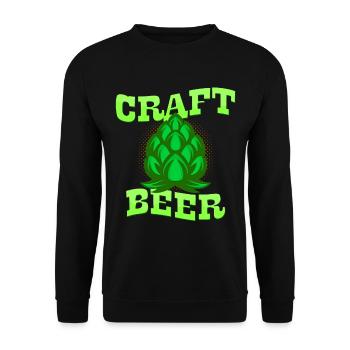 Bière artisanale - Sweat-shirt Unisexe - noir - Devant - Alina (178cm) & Michal (187cm)