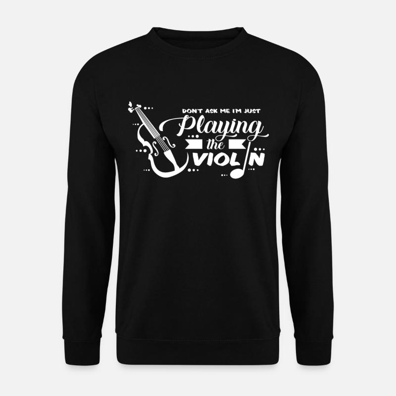 Geige - Unisex Pullover - Schwarz