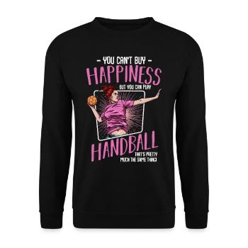 Cadeau de handballeur de handballer - Sweat-shirt Unisexe - noir - Devant - Alina (178cm) & Michal (187cm)