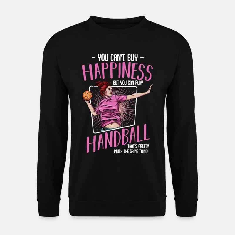 Cool Handball Lustige Sprüche Handballer Geschenk - Unisex Pullover - Schwarz