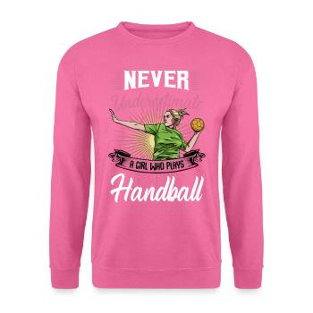 Déclaration de handballwoman - Sweat-shirt Unisexe - rose - Devant