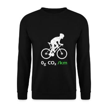 Vélo Protection de l'environnement Protection du climat - Sweat-shirt Unisexe - noir - Devant - Alina (178cm) & Michal (187cm)