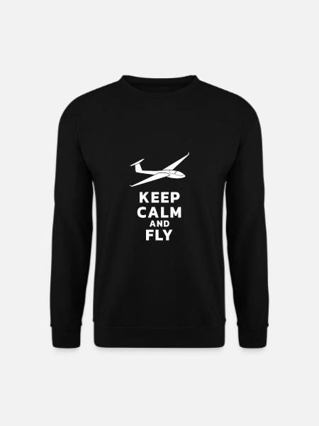 Segelflugzeug Gleitflugzeug Segelfliegen - Unisex Pullover - Schwarz