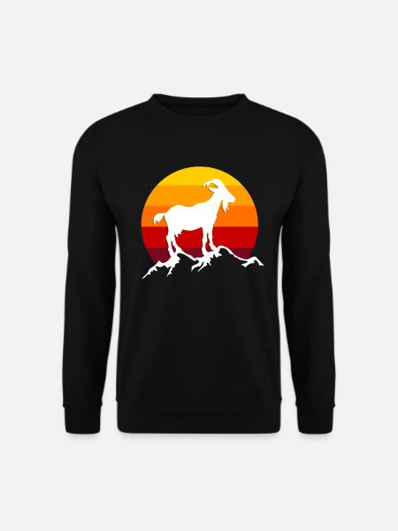 chèvre - Sweat-shirt Unisexe - noir
