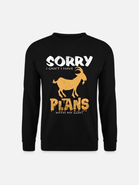 Goats Funny Sayings Cool goat farmer gift - Unisex Sweatshirt - black