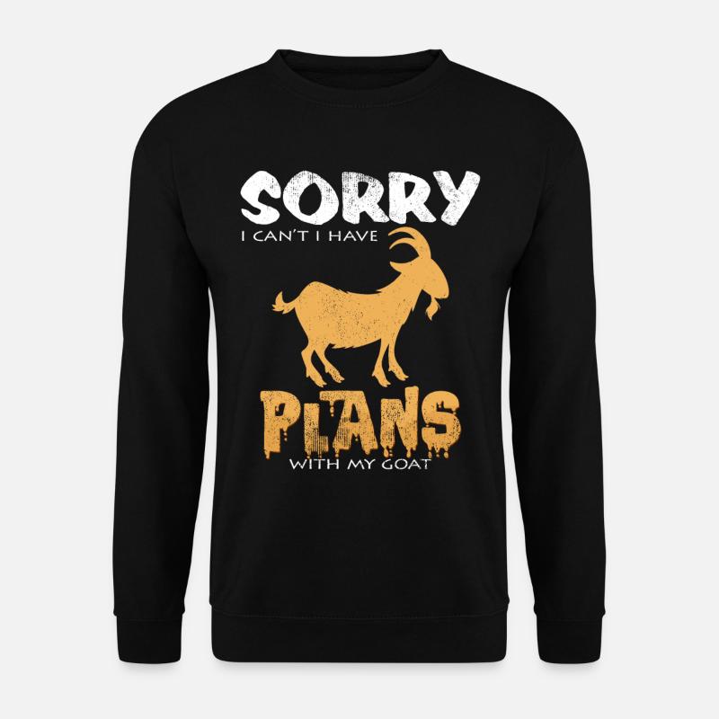 Ziegen Lustige Sprüche Cool Ziegenbauer Geschenk - Unisex Pullover - Schwarz