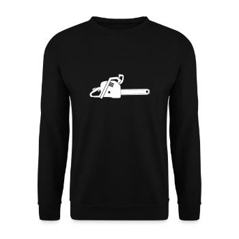 Tronçonneuse tronçonneuse - Sweat-shirt Unisexe - noir - Devant - Alina (178cm) & Michal (187cm)