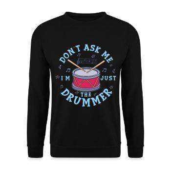 batteur - Sweat-shirt Unisexe - noir - Devant - Alina (178cm) & Michal (187cm)