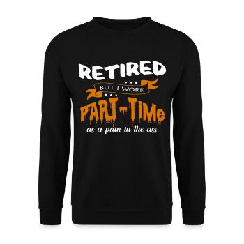 retirement - Unisex Sweatshirt - black - Front - Alina (178cm) & Michal (187cm)