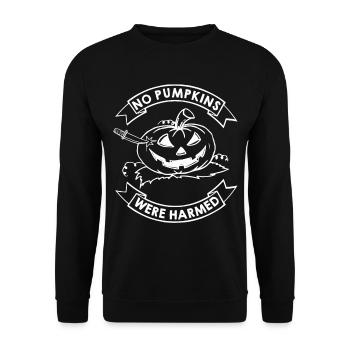 Halloween - Unisex Sweatshirt - black - Front - Alina (178cm) & Michal (187cm)