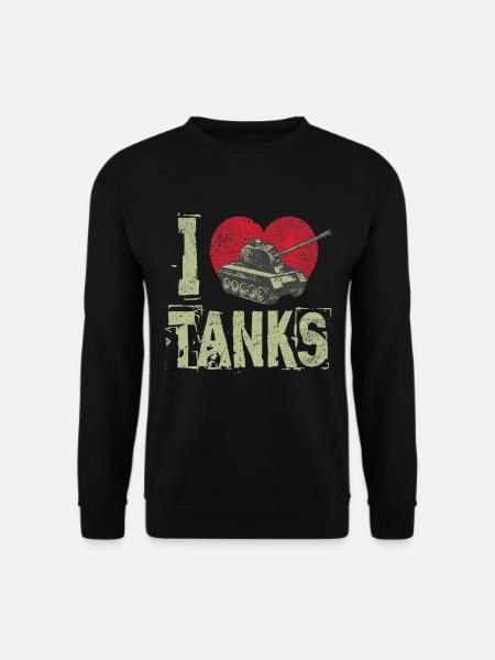 Panzer i love tanks - Unisex Sweatshirt - black