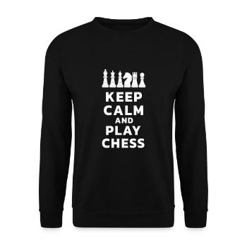 Chess checkmate gift - Unisex Sweatshirt - black - Front - Alina (178cm) & Michal (187cm)