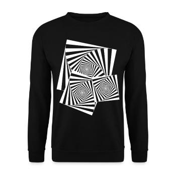 Techno - Unisex Pullover - Schwarz - Vorne - Alina (178cm) & Michal (187cm)