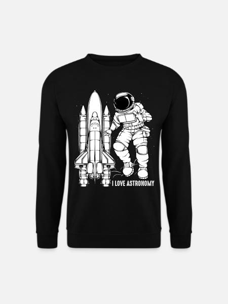 astronaut - Unisex Sweatshirt - black