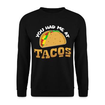 Taco - Unisex Sweatshirt - black - Front - Alina (178cm) & Michal (187cm)