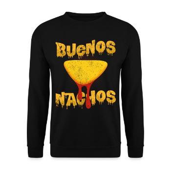 Buenos Nachos | Délicieux cadeau tortilla à la salsa - Sweat-shirt Unisexe - noir - Devant - Alina (178cm) & Michal (187cm)