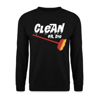 household - Unisex Sweatshirt - black - Front - Alina (178cm) & Michal (187cm)