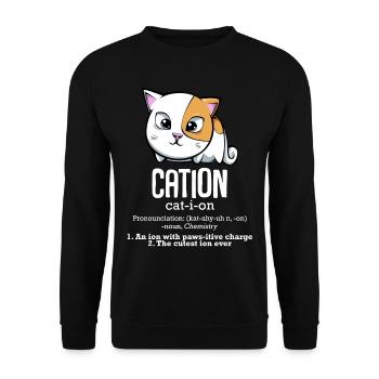 Chemist - Unisex Sweatshirt - black - Front - Alina (178cm) & Michal (187cm)
