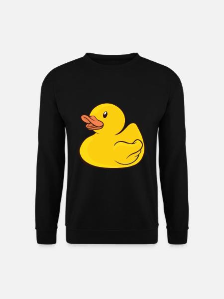 Badeente Gummiente - Unisex Pullover - Schwarz