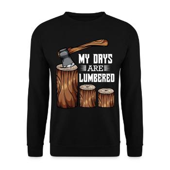 lumberjack - Unisex Sweatshirt - black - Front - Alina (178cm) & Michal (187cm)