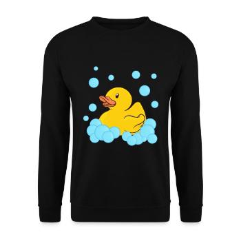 Rubber duck rubber duck - Unisex Sweatshirt - black - Front - Alina (178cm) & Michal (187cm)