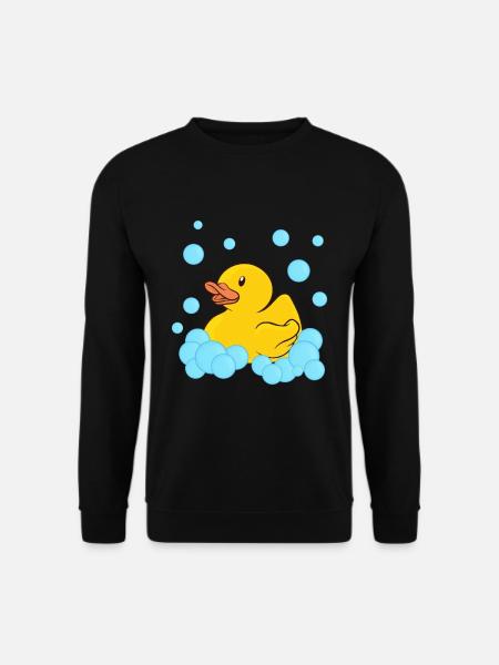 Badeente Gummiente - Unisex Pullover - Schwarz