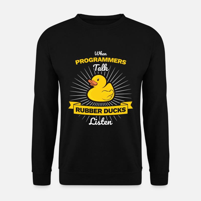 Programmer rubber duck debug - Unisex Sweatshirt - black