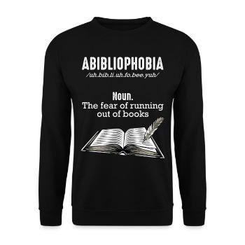 Read books - Unisex Sweatshirt - black - Front - Alina (178cm) & Michal (187cm)