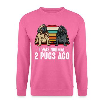 Mops - Unisex Pullover - Pink - Vorne