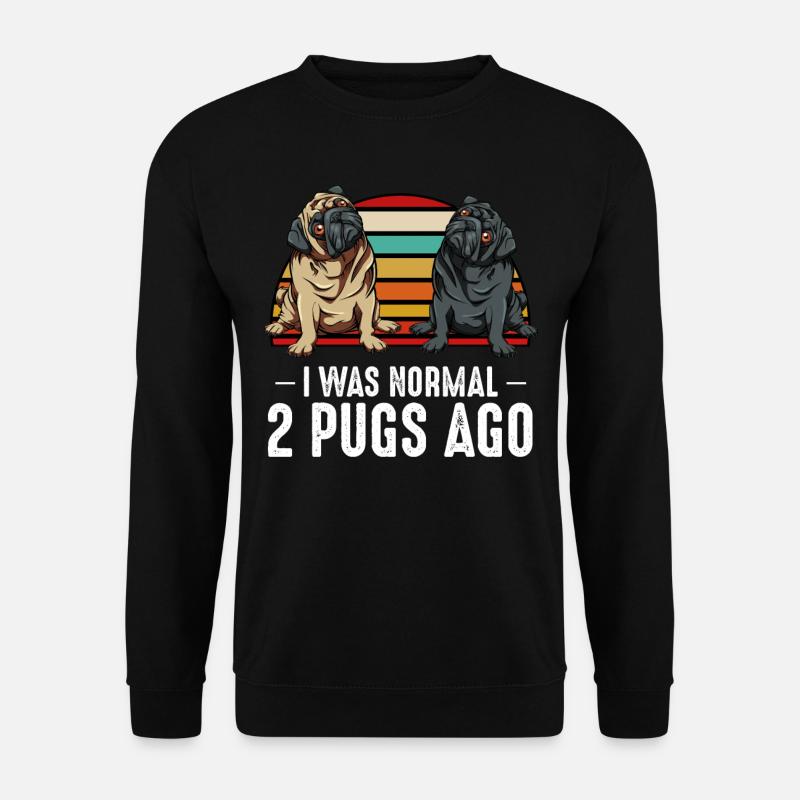 pug - Unisex Sweatshirt - black