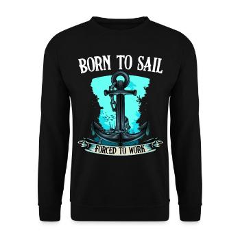 navigation à voile - Sweat-shirt Unisexe - noir - Devant - Alina (178cm) & Michal (187cm)