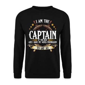 navigation à voile - Sweat-shirt Unisexe - noir - Devant - Alina (178cm) & Michal (187cm)