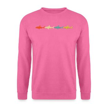 Années 70 Années 80 Vintage Sharks Retro Gift Shark - Sweat-shirt Unisexe - rose - Devant