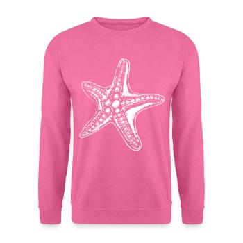 Étoile de mer Art Sea Star Beach Quote - Sweat-shirt Unisexe - rose - Devant
