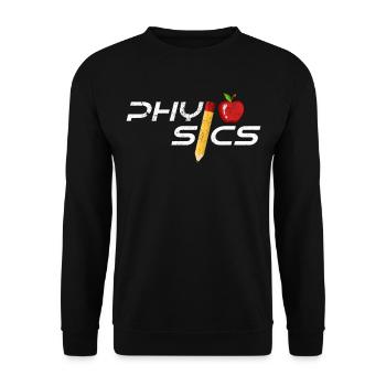 physicist - Unisex Sweatshirt - black - Front - Alina (178cm) & Michal (187cm)
