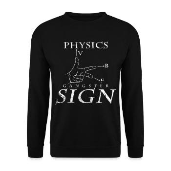 physicist - Unisex Sweatshirt - black - Front - Alina (178cm) & Michal (187cm)