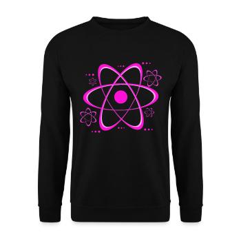 Déclaration Phyisker sur la physique des atomes sympas - Sweat-shirt Unisexe - noir - Devant - Alina (178cm) & Michal (187cm)
