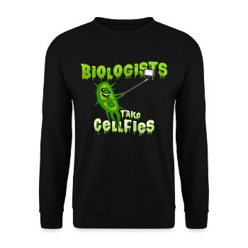 Biology - Unisex Sweatshirt - black - Front - Alina (178cm) & Michal (187cm)