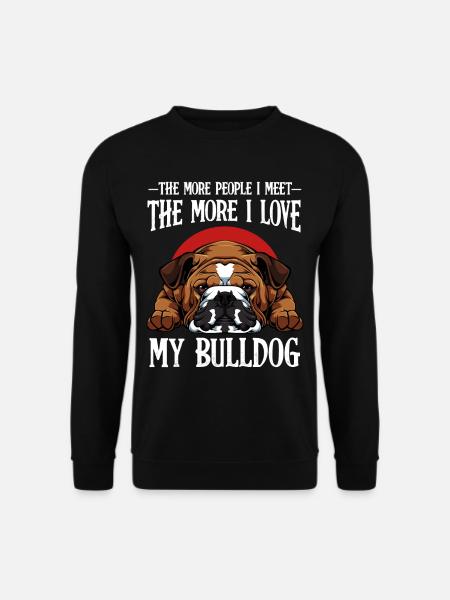 Bulldogge - Unisex Pullover - Schwarz