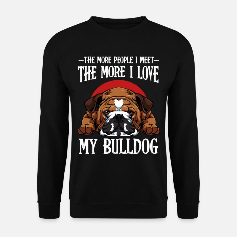 Bulldogge - Unisex Pullover - Schwarz